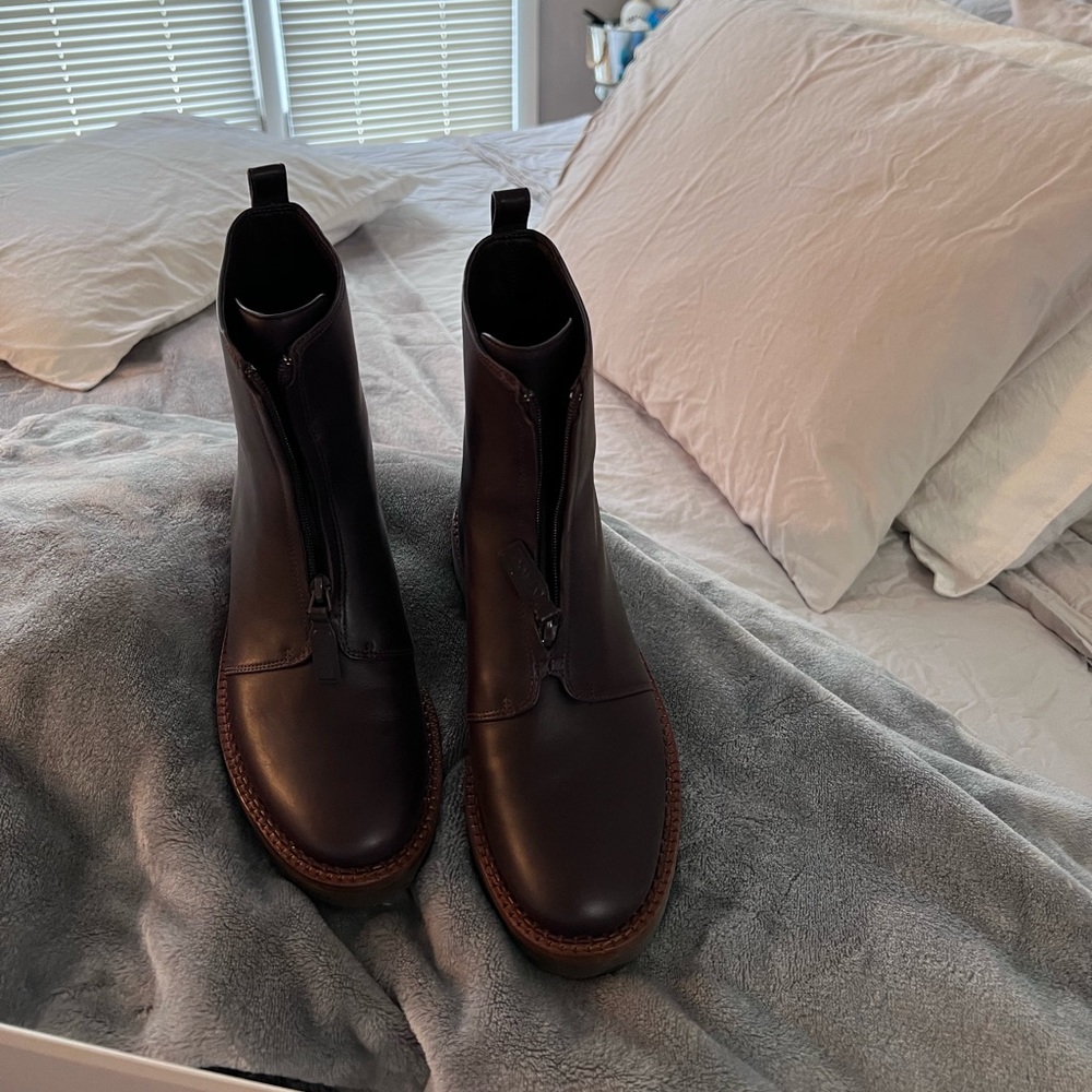 Vince ankle boots purchased from Nordstrom they are actually maroon